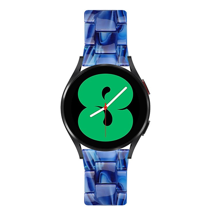 20mm Resin Watch Band for Huawei Watch 2/Watch GT 2 42mm, Stainless Steel Buckle Replacement Strap - Aurora Blue