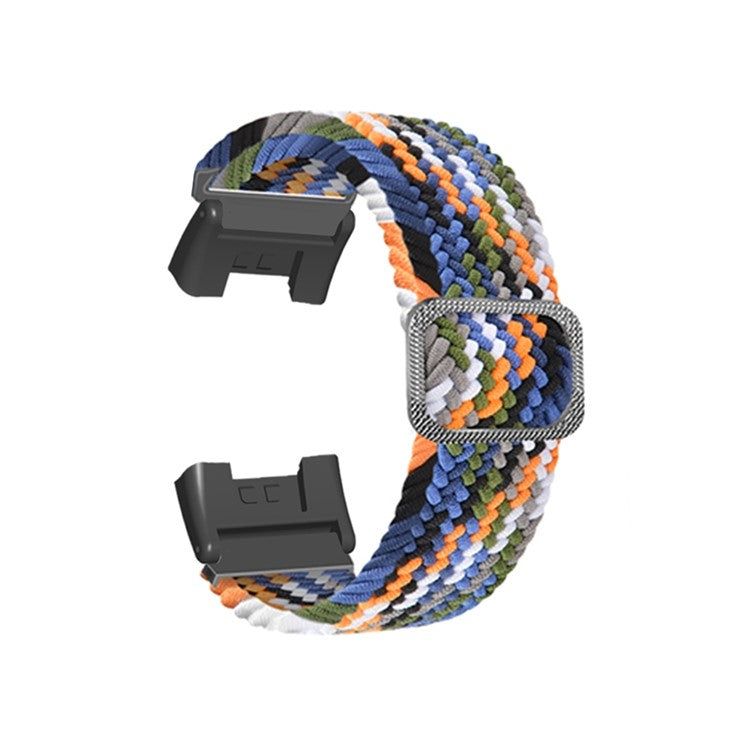 For Xiaomi Redmi Watch 2 Replacement Wrist Band Braided Nylon Elastic Smart Watch Strap with Metal Connector - Denim Color