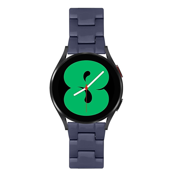 For Huami Amazfit Bip S/GTR 42mm/GTS/Bip Lite Resin Watch Strap Wristband 20mm with Stainless Steel Buckle - Midnight Blue