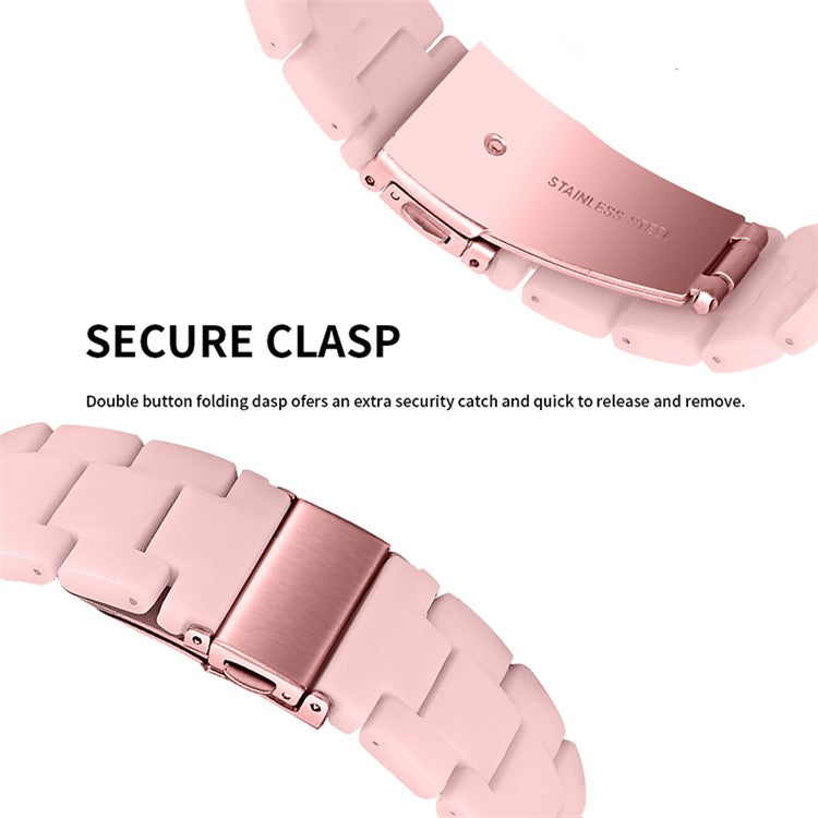 For Garmin Vivomove3/Garmin Move3 Fashionable Watch Strap Replacement Resin Wrist Band 20mm - Pink