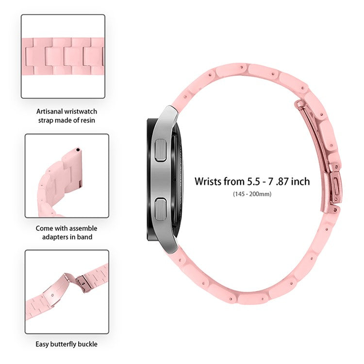 For Garmin Vivomove3/Garmin Move3 Fashionable Watch Strap Replacement Resin Wrist Band 20mm - Pink