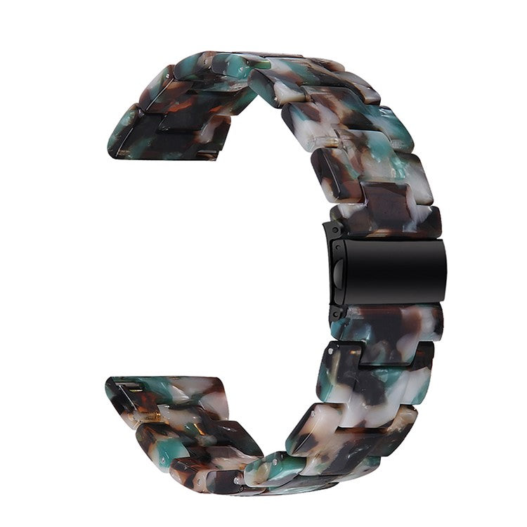 For Garmin Vivomove3/Garmin Move3 Fashionable Watch Strap Replacement Resin Wrist Band 20mm - Blue/White