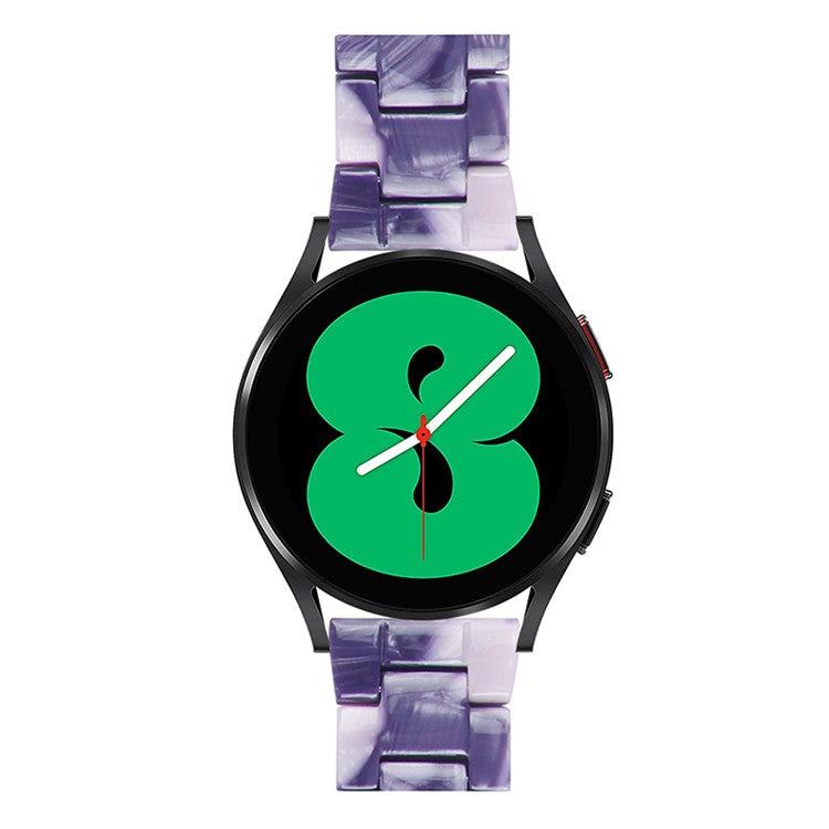 For Garmin Vivomove3/Garmin Move3 Fashionable Watch Strap Replacement Resin Wrist Band 20mm - Dark Grey/Pink