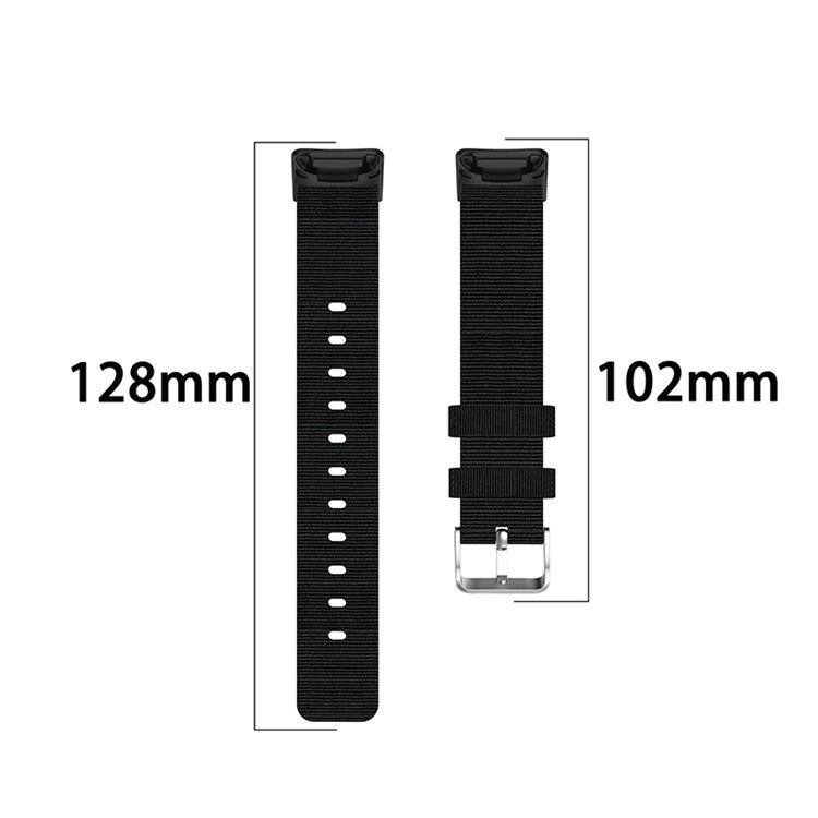 For Fitbit Charge 6 / 5 Replacement Nylon Breathable Watchband Adjustable Wrist Strap - Blue