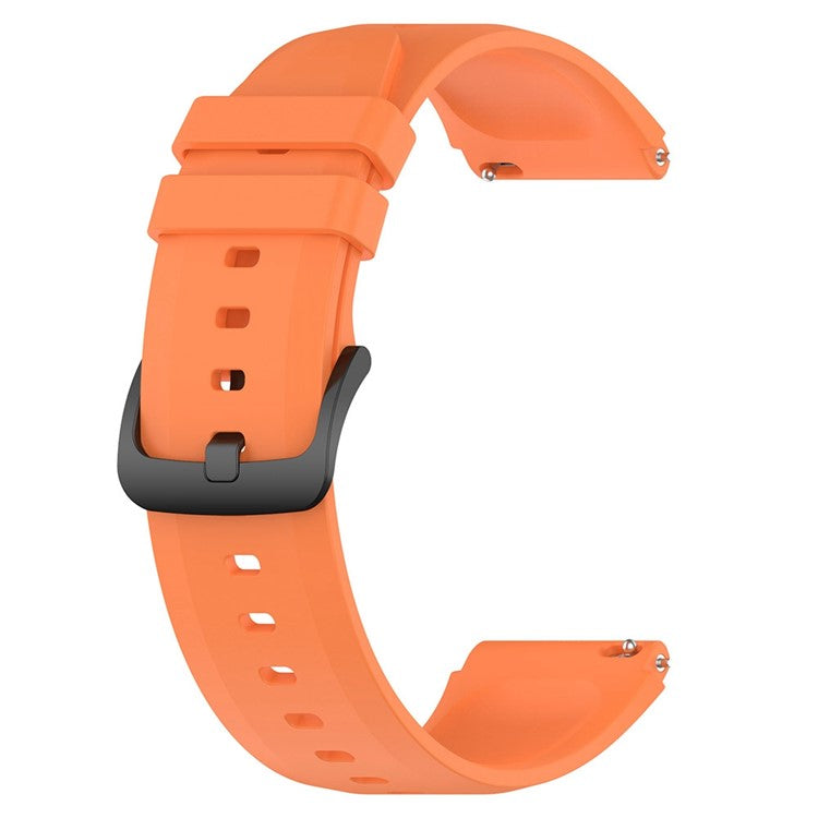 For Xiaomi Watch S1 22mm Silicone Watch Band Replacement Spare Watch Strap - Orange