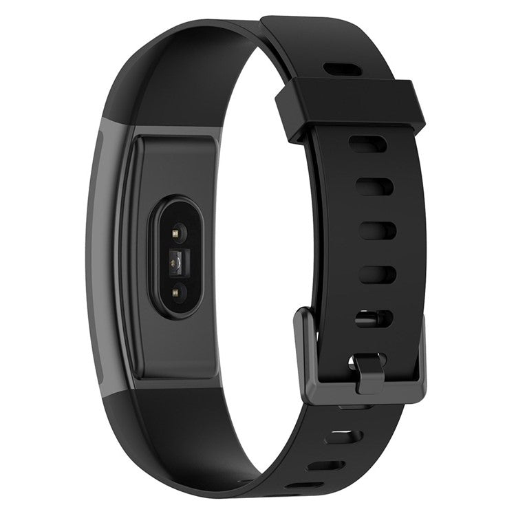 For Realme Band RMA199 Waterproof Silicone Solid Color Watch Band Replacement Watch Strap - Black