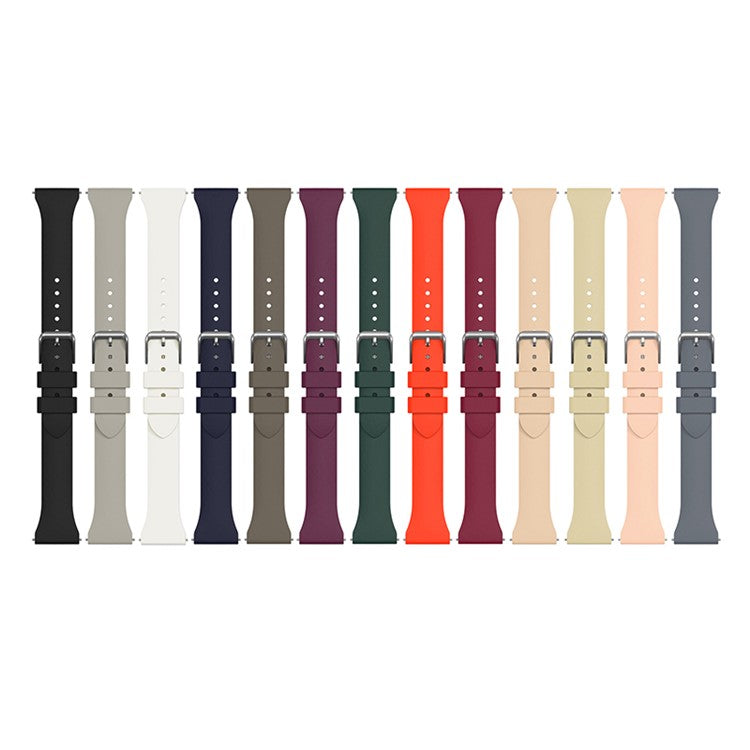 For Samsung Galaxy Watch3 45mm/Gear S3 Classic/Huawei Watch GT 2e/GT 2 46mm/Honor Magic 22mm Silicone Watch Band Quick Release Wrist Strap with Buckle for Sports Watch - Black