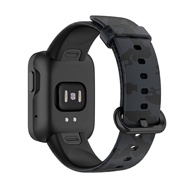 For Xiaomi Redmi Watch 2 Lite Pattern Printed Watchband Adjustable Silicone Smart Watch Strap - Camouflage Grey