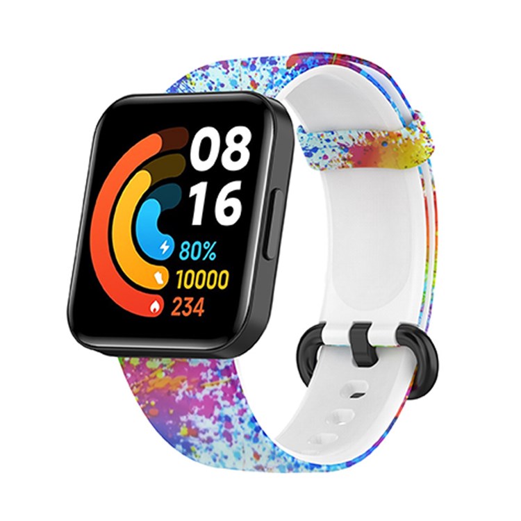 For Xiaomi Redmi Watch 2 Lite Pattern Printed Watchband Adjustable Silicone Smart Watch Strap - Colorful Print