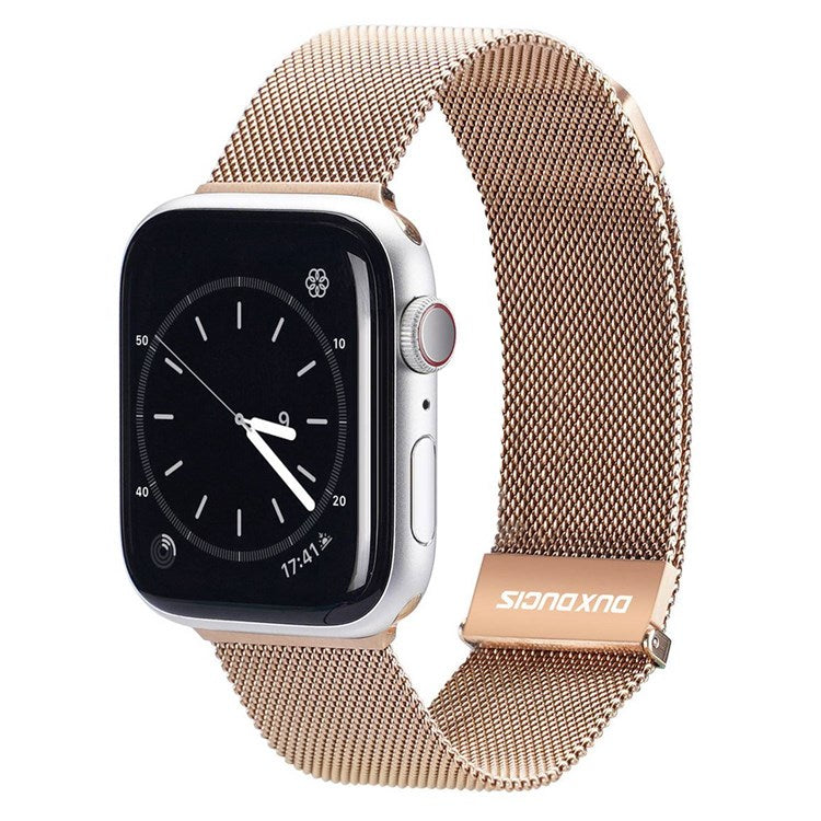 DUX DUCIS Strap Watch Strap for Apple Watch Series 10 42mm / 9 8 7 41mm / SE (2023) SE (2022) SE 6 5 4 40mm / 3 2 1 38mm Watch Band - Gold