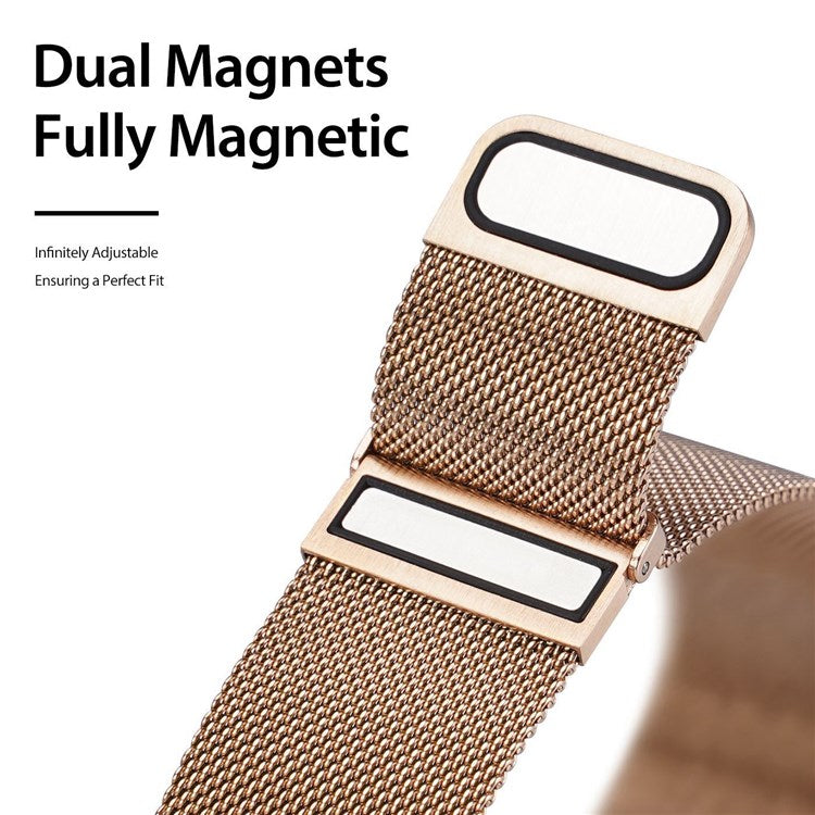 DUX DUCIS Strap Watch Strap for Apple Watch Series 10 42mm / 9 8 7 41mm / SE (2023) SE (2022) SE 6 5 4 40mm / 3 2 1 38mm Watch Band - Gold