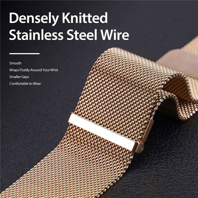 DUX DUCIS Strap Watch Strap for Apple Watch Series 10 42mm / 9 8 7 41mm / SE (2023) SE (2022) SE 6 5 4 40mm / 3 2 1 38mm Watch Band - Gold