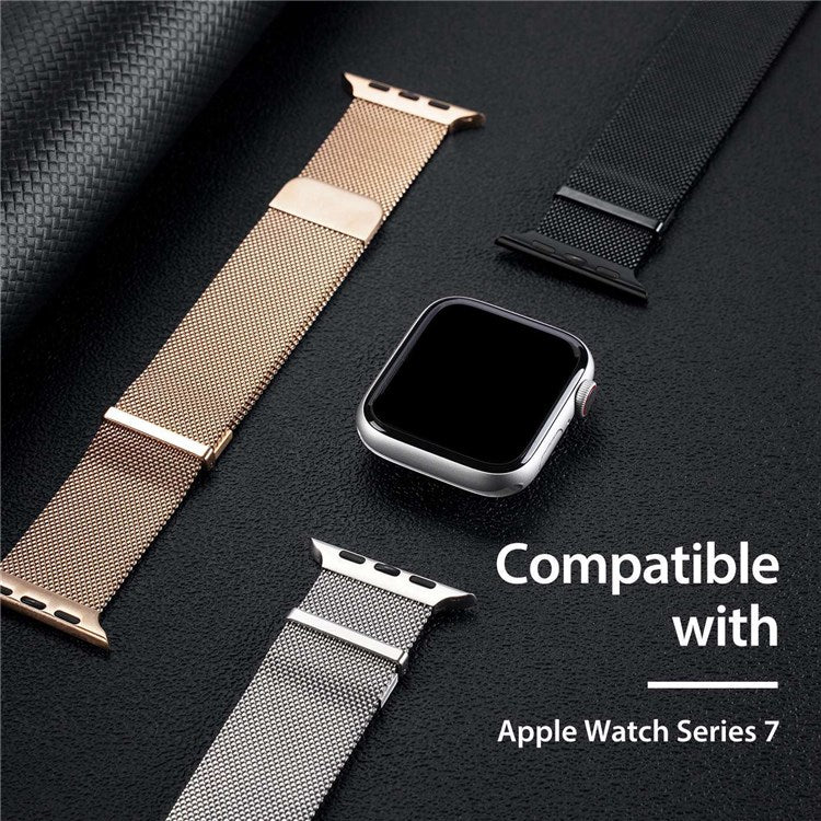DUX DUCIS Strap Watch Strap for Apple Watch Series 10 42mm / 9 8 7 41mm / SE (2023) SE (2022) SE 6 5 4 40mm / 3 2 1 38mm Watch Band - Gold