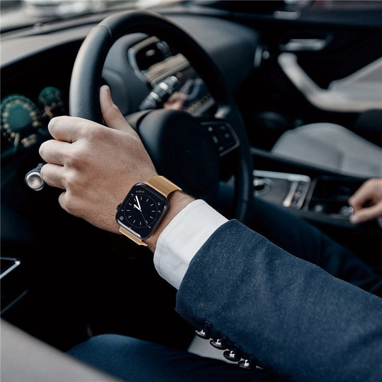 DUX DUCIS Strap Watch Strap for Apple Watch Series 10 42mm / 9 8 7 41mm / SE (2023) SE (2022) SE 6 5 4 40mm / 3 2 1 38mm Watch Band - Gold