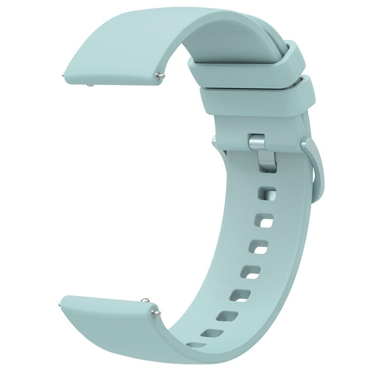 For Garmin Venu 2 Plus/Samsung Galaxy Watch4 Silicone Watch Band Quick Release Wrist Strap Sports Watch Replacement 20mm - Light Green