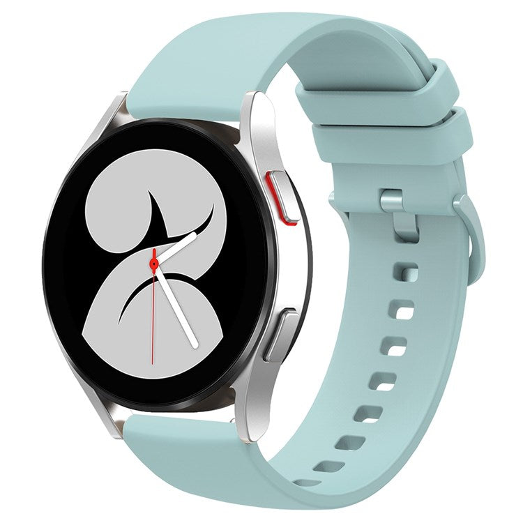 For Garmin Venu 2 Plus/Samsung Galaxy Watch4 Silicone Watch Band Quick Release Wrist Strap Sports Watch Replacement 20mm - Light Green