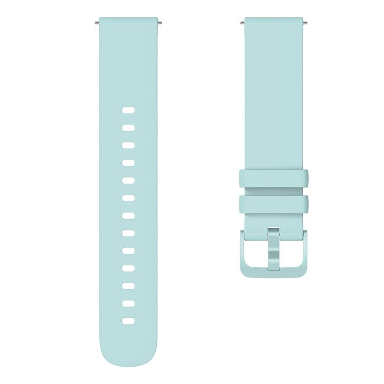 For Garmin Venu 2 Plus/Samsung Galaxy Watch4 Silicone Watch Band Quick Release Wrist Strap Sports Watch Replacement 20mm - Light Green