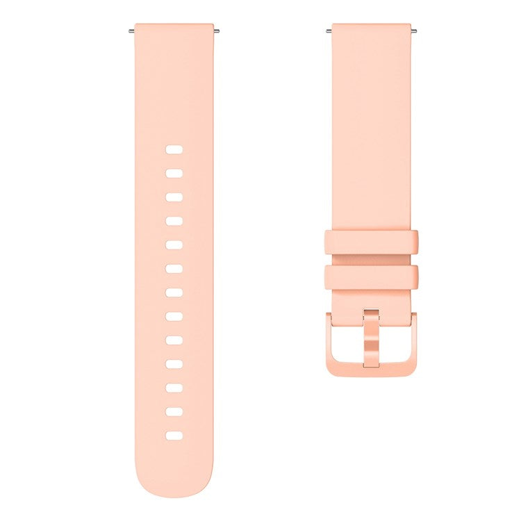 For Garmin Venu 2 Plus/Samsung Galaxy Watch4 Silicone Watch Band Quick Release Wrist Strap Sports Watch Replacement 20mm - Pink