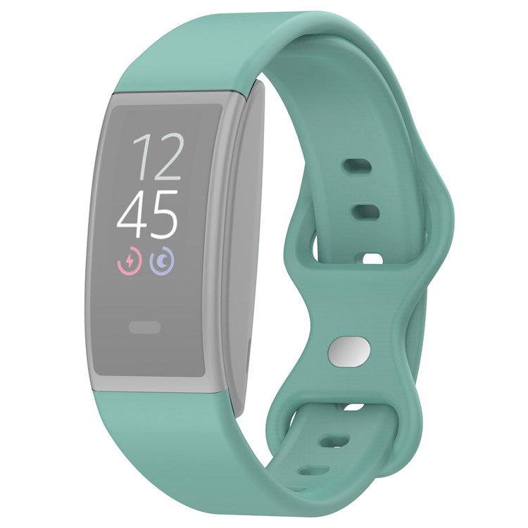For Amazon Halo View Silicone Watchband Quick Release Wrist Strap for Sports Watch Band with Butterfly Buckle (Size: S) - Green