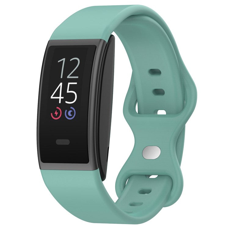 For Amazon Halo View Silicone Watchband Quick Release Wrist Strap for Sports Watch Band with Butterfly Buckle (Size: S) - Green