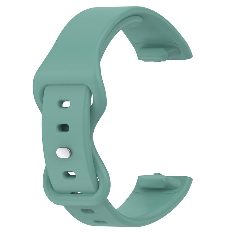 For Amazon Halo View Silicone Watchband Quick Release Wrist Strap for Sports Watch Band with Butterfly Buckle (Size: S) - Green