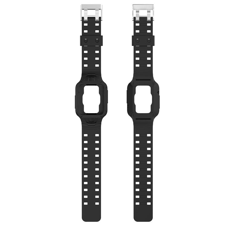 For Xiaomi Redmi Watch 2 Lite/Mi Watch Lite2/Lite1 Universal Silicone Watchband Wrist Strap Sports Watch Quick Release Watch Band Case with Buckle - Black