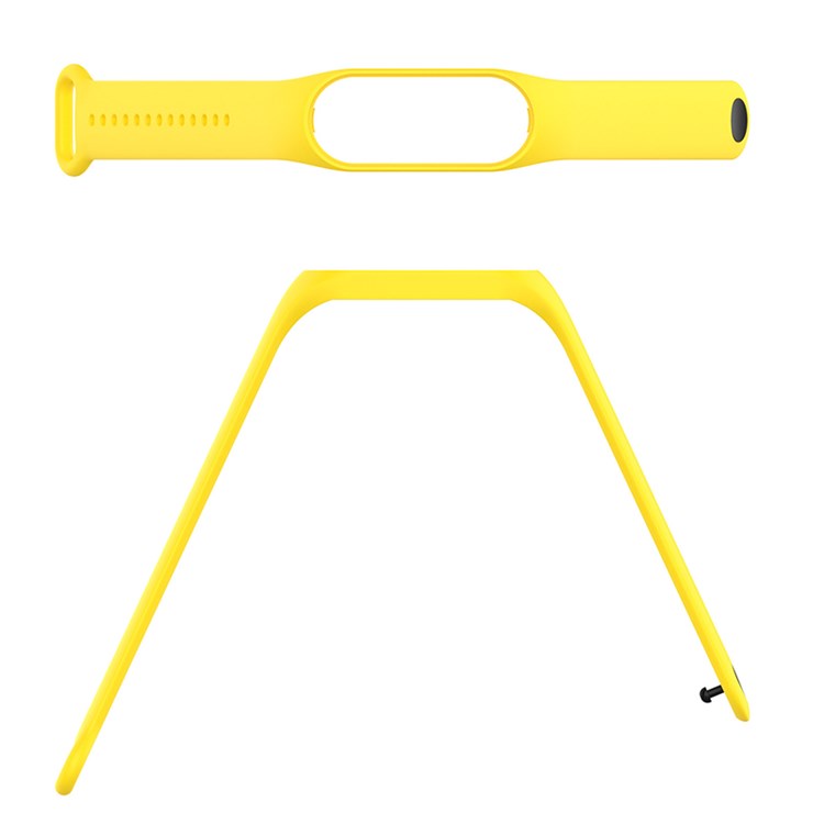 For Xiaomi Mi Band 7/6/5 TPU Watch Band Quick Release Wrist Strap for Sports Watch Replacement Accessories - Yellow