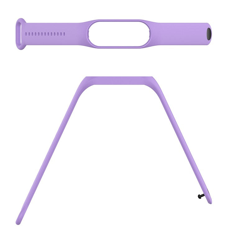 For Xiaomi Mi Band 7/6/5 TPU Watch Band Quick Release Wrist Strap for Sports Watch Replacement Accessories - Lavender Purple