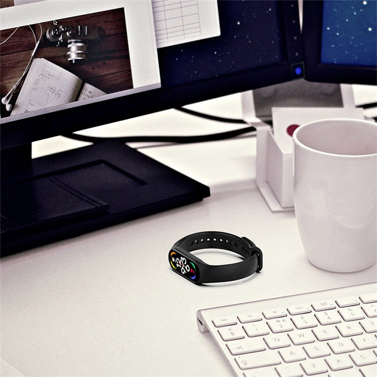 For Xiaomi Mi Band 7/6/5 TPU Watch Band Quick Release Wrist Strap for Sports Watch Replacement Accessories - Lavender Purple