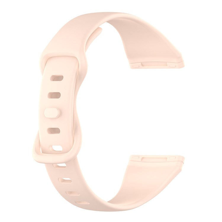 For Fitbit Versa 3 / Fitbit Sense Replacement Watch Band Soft TPU Adjustable Wrist Strap, Size L - Pink