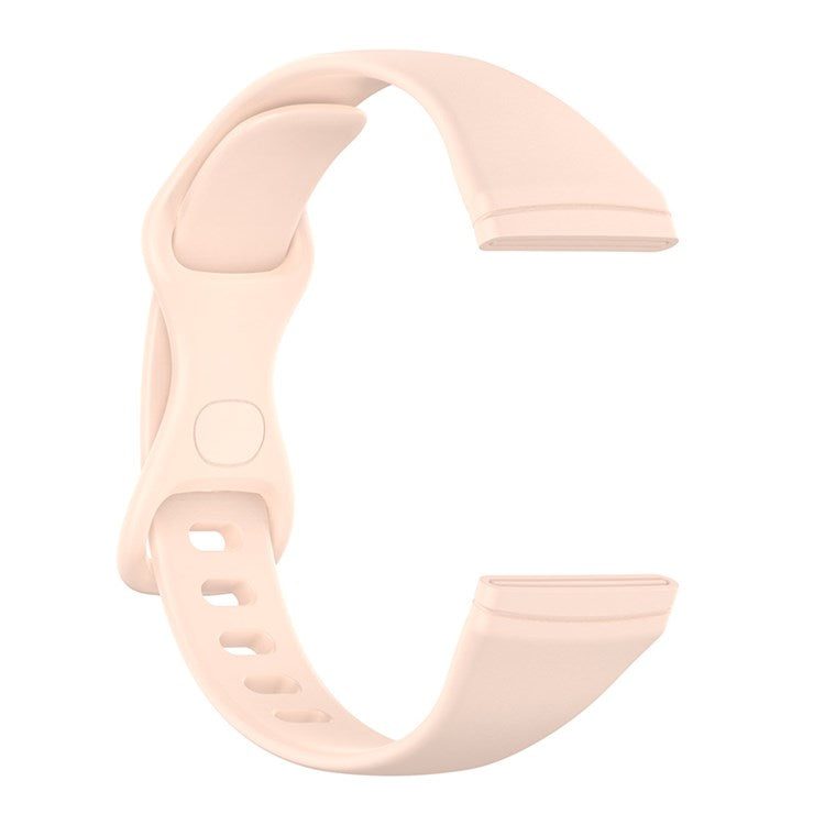 For Fitbit Versa 3 / Fitbit Sense Replacement Watch Band Soft TPU Adjustable Wrist Strap, Size L - Pink