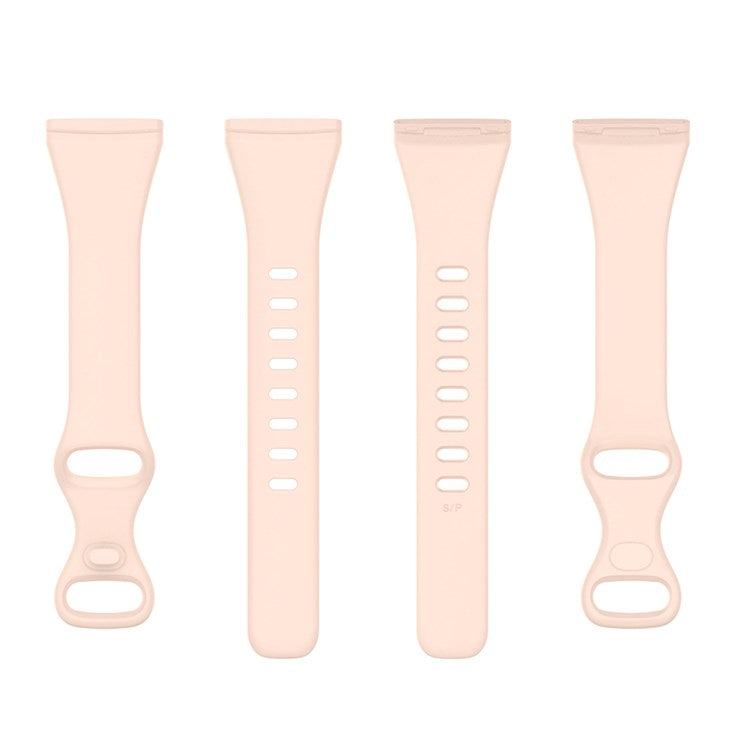 For Fitbit Versa 3 / Fitbit Sense Replacement Watch Band Soft TPU Adjustable Wrist Strap, Size L - Pink