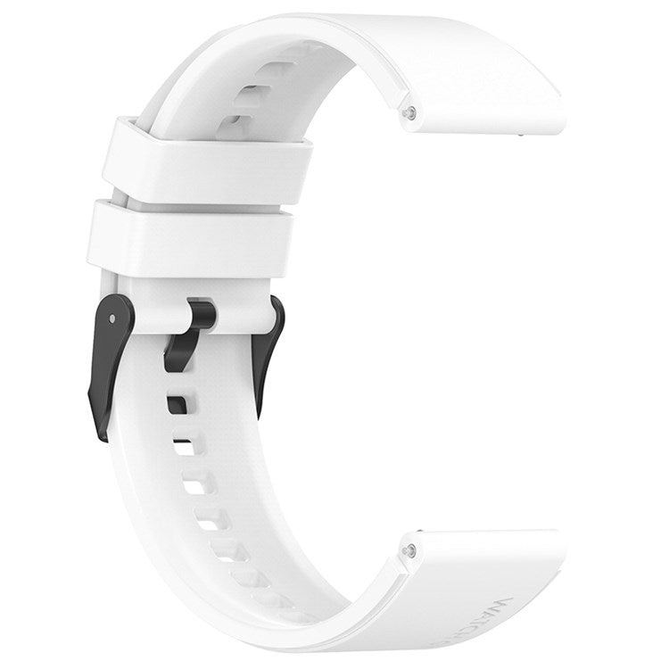 For Samsung Watch Heart-S / Heart-L / Galaxy Watch6 40mm 44mm / Watch6 Classic 43mm 47mm / Watch 5 40mm 44mm / 5 Pro 45mm / Watch4 40mm 44mm Replacement Watch Strap 20mm Silicone Watch Band - White