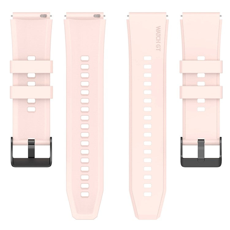 For Samsung Watch Heart-S / Heart-L / Galaxy Watch6 40mm 44mm / Watch6 Classic 43mm 47mm / Watch 5 40mm 44mm / 5 Pro 45mm / Watch4 40mm 44mm Replacement Watch Strap 20mm Silicone Watch Band - Pink