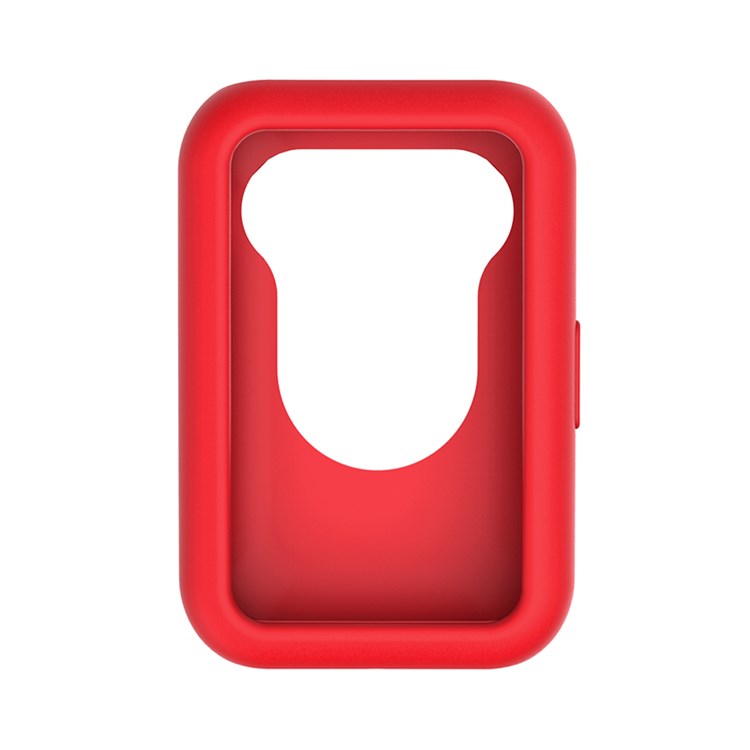 Silicone Watch Band for Huawei Watch Fit, Replacement Adjustable Wrist Strap + Anti-scratch Watch Case - Red