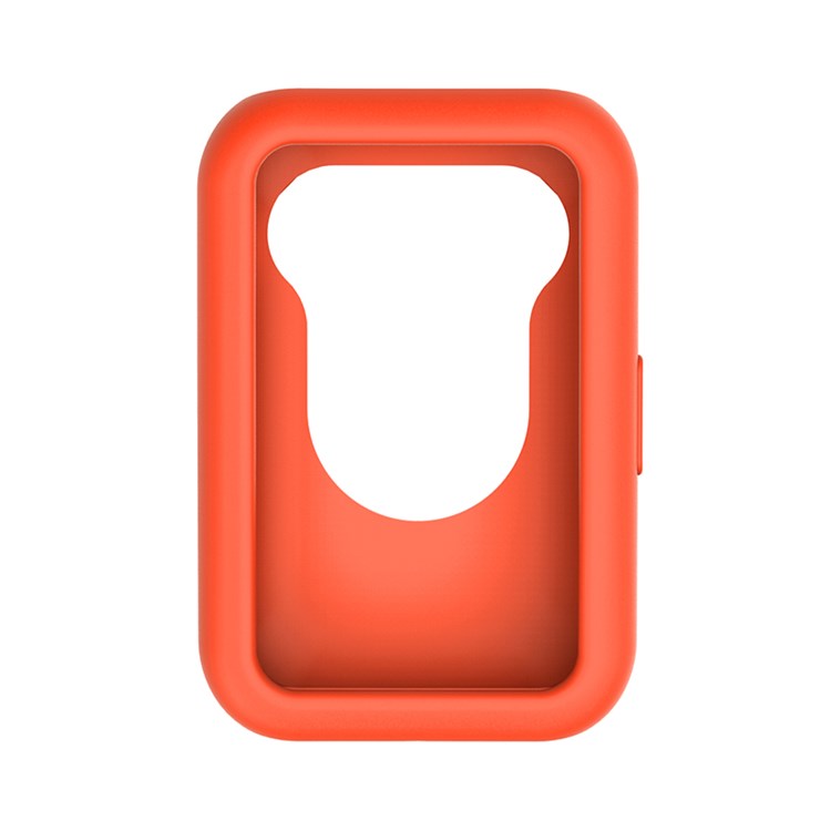 Silicone Watch Band for Huawei Watch Fit, Replacement Adjustable Wrist Strap + Anti-scratch Watch Case - Orange