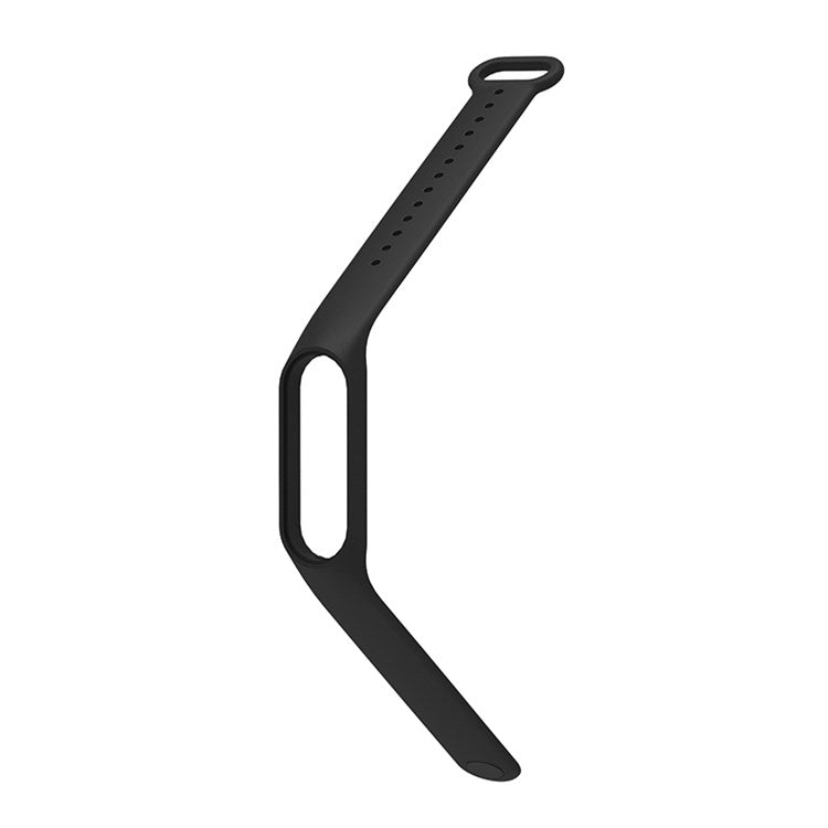 Soft TPU Watch Band for Xiaomi Mi Band 7, Adjustable Wrist Strap Bracelet Replacement - Black