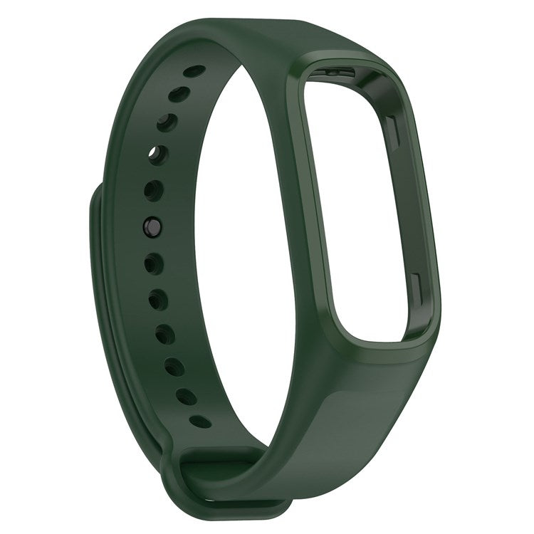 TPU Sports Watch Band for Oppo Band Vitality Edition, Adjustable Wrist Strap Replacement - Blackish Green