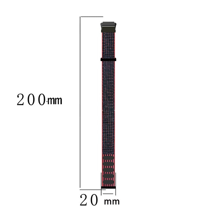 For Huawei Band 7 Soft Nylon Watch Band Adjustable Loop Fastener Sport Strap Wristband Replacement - Seashell