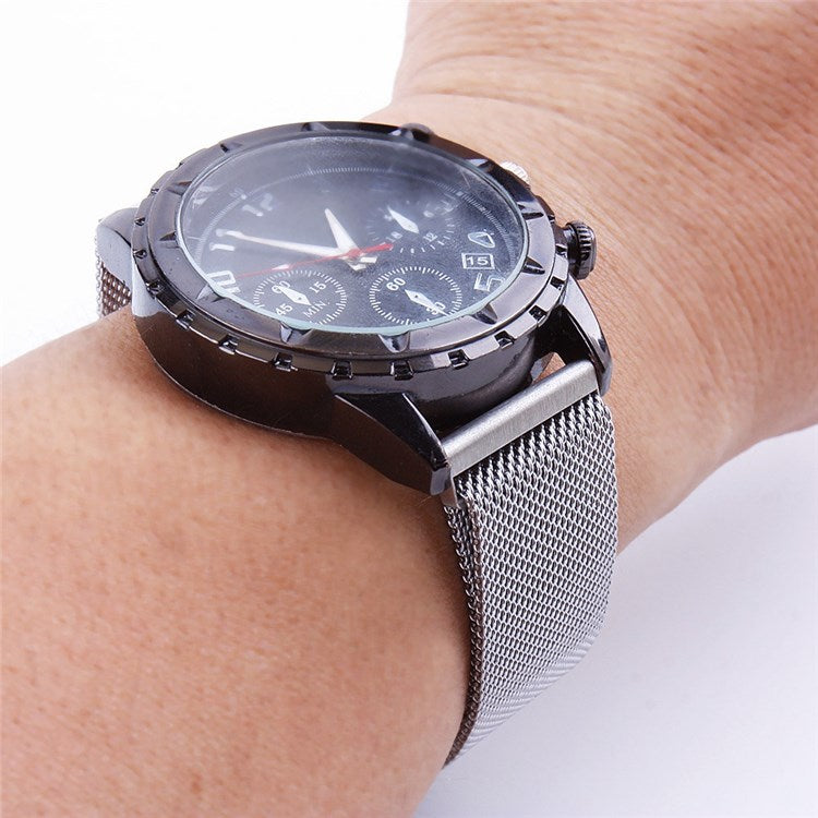 For Huawei Watch Fit mini/TalkBand B3/TalkBand B6 Stainless Steel Milanese Watch Band Wrist Strap 16mm - Silver