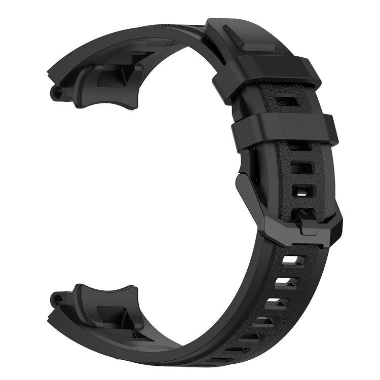 For Huami Amazfit T-Rex 2 Strap Replacement Universal 22mm Silicone Watch Band - Black