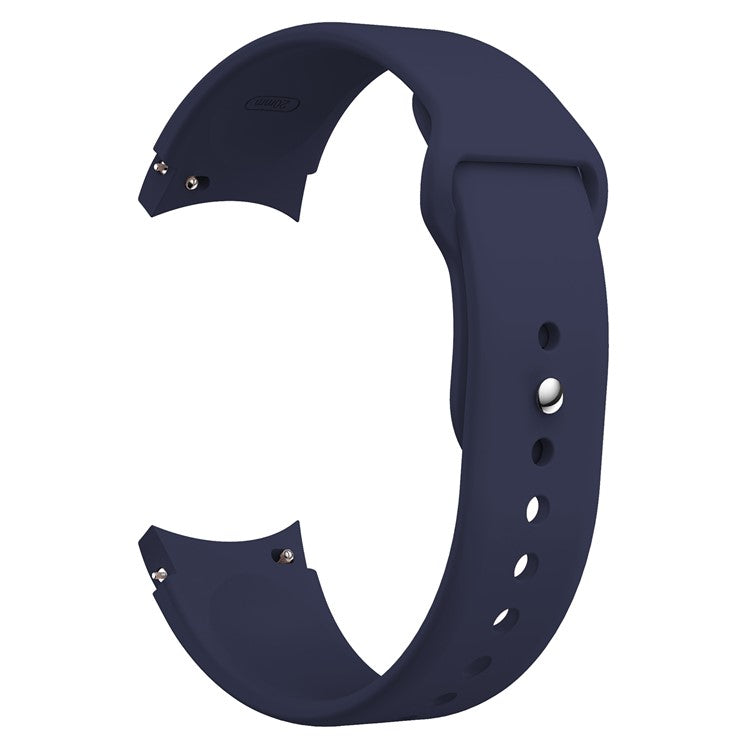 For Samsung Galaxy Watch6 40mm 44mm / Watch6 Classic 43mm 47mm / Watch 5 40mm 44mm / 5 Pro 45mm / Watch4 40mm 44mm Quick Release Watch Band Silicone Watch Strap 20mm Watchband - Midnight Blue