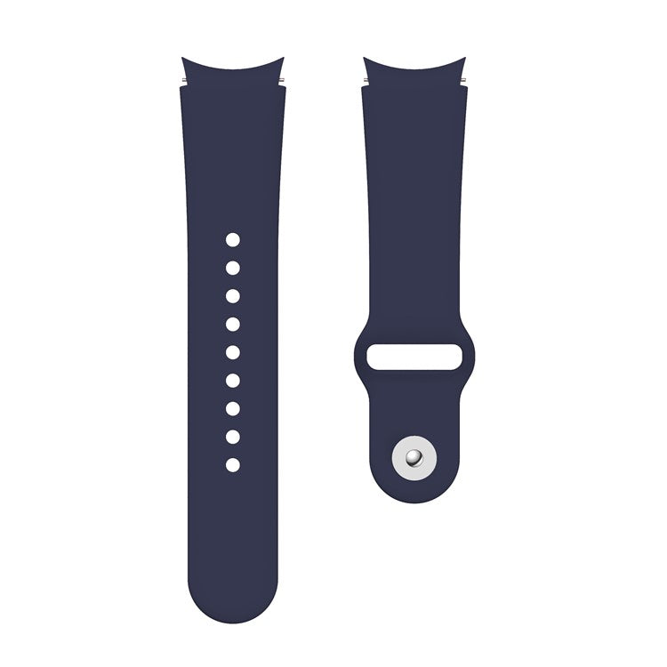 For Samsung Galaxy Watch6 40mm 44mm / Watch6 Classic 43mm 47mm / Watch 5 40mm 44mm / 5 Pro 45mm / Watch4 40mm 44mm Quick Release Watch Band Silicone Watch Strap 20mm Watchband - Midnight Blue