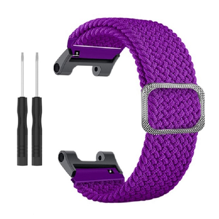 For Huami Amazfit T-Rex / T-Rex Pro / Ares Breathable Watch Strap Flexible Nylon Watch Band with Adjustable Buckle - Purple