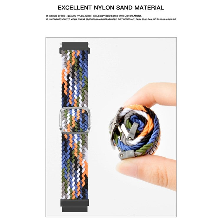 For Huami Amazfit T-Rex / T-Rex Pro / Ares Breathable Watch Strap Flexible Nylon Watch Band with Adjustable Buckle - Purple