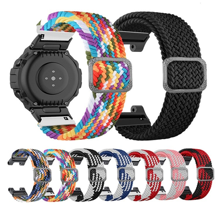 For Huami Amazfit T-Rex / T-Rex Pro / Ares Breathable Watch Strap Flexible Nylon Watch Band with Adjustable Buckle - Purple