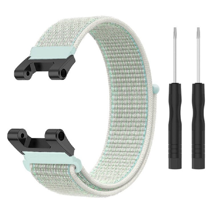 For Huami Amazfit T-Rex / T-Rex Pro / Ares Adjustable Watch Strap Flexible Nylon Bracelet Smart Watch Breathable Band for Women / Men - Cyan