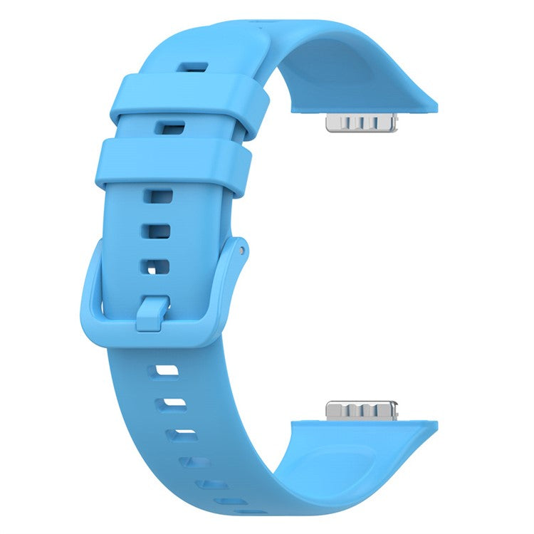 For Huawei Watch Fit 2 Strap Waterproof Silicone Watch Band - Sky Blue