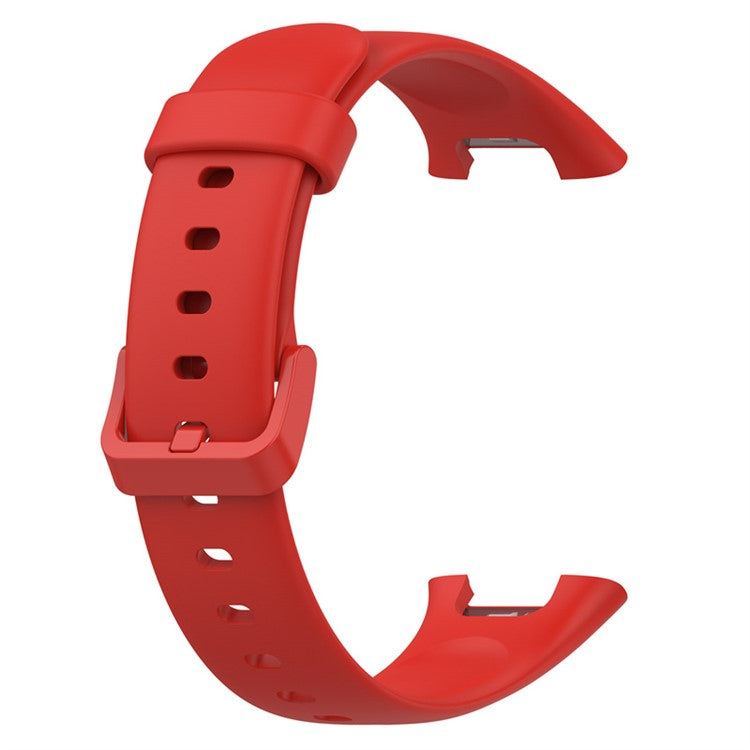 For Xiaomi Mi Band 7 Pro Solid Color TPU Watch Band Pin Buckle Adjustable Wrist Strap - Red