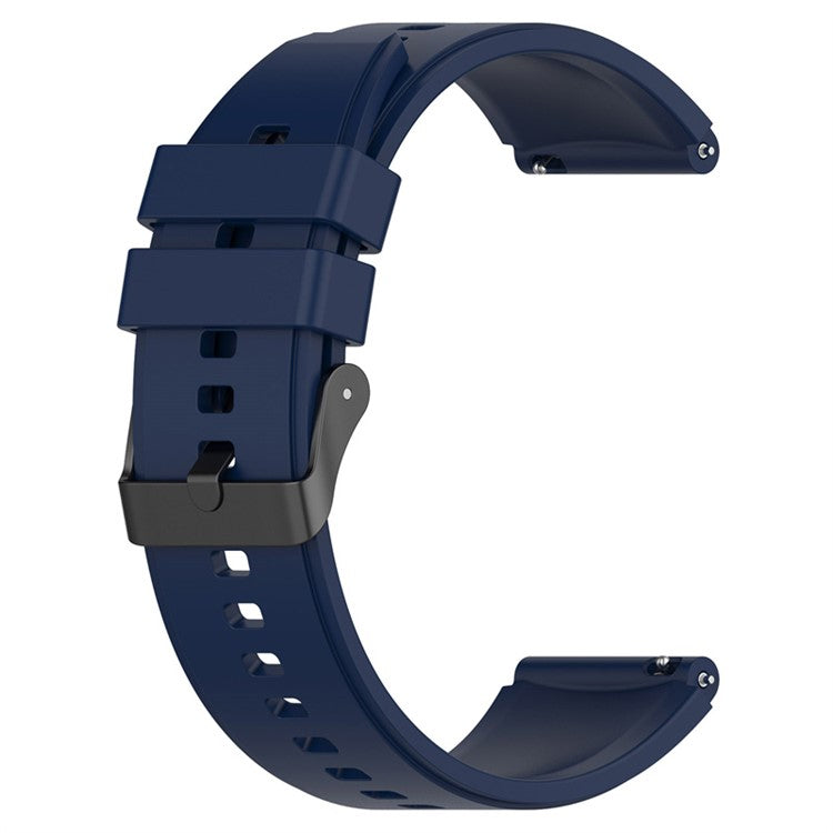For Samsung Galaxy Watch6 40mm 44mm / Watch6 Classic 43mm 47mm / Watch 5 40mm 44mm / 5 Pro 45mm 20mm Silicone Strap Wristband - Navy Blue